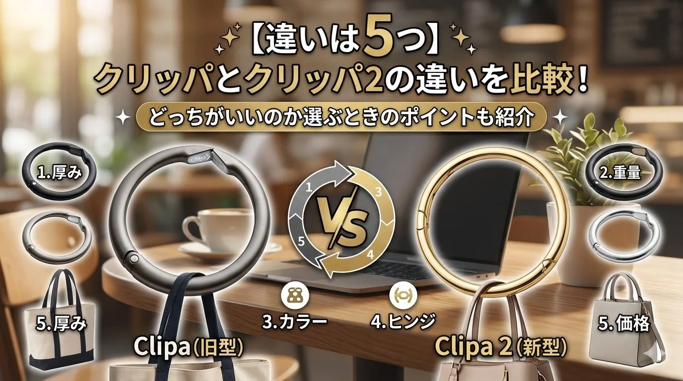 「【違いは5つ】クリッパとクリッパ2の違いを比較！どっちがいいのか選ぶときのポイントも紹介」のアイキャッチ画像
